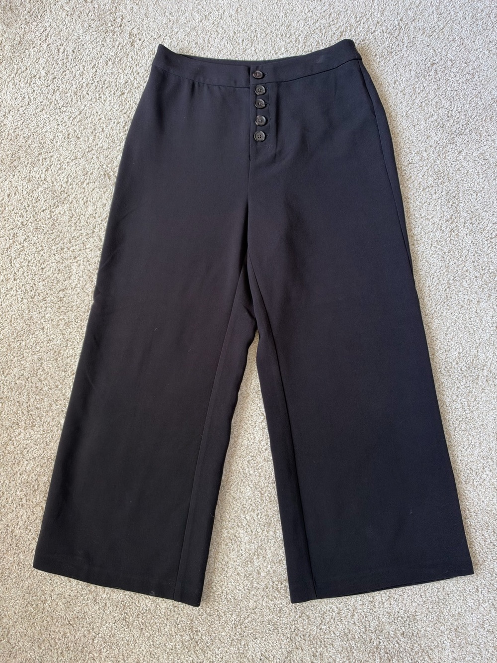 Cupcakes & Cashmere Riga Button Front Wide Leg Trousers